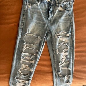 American Eagle Distressed Blue Jeans